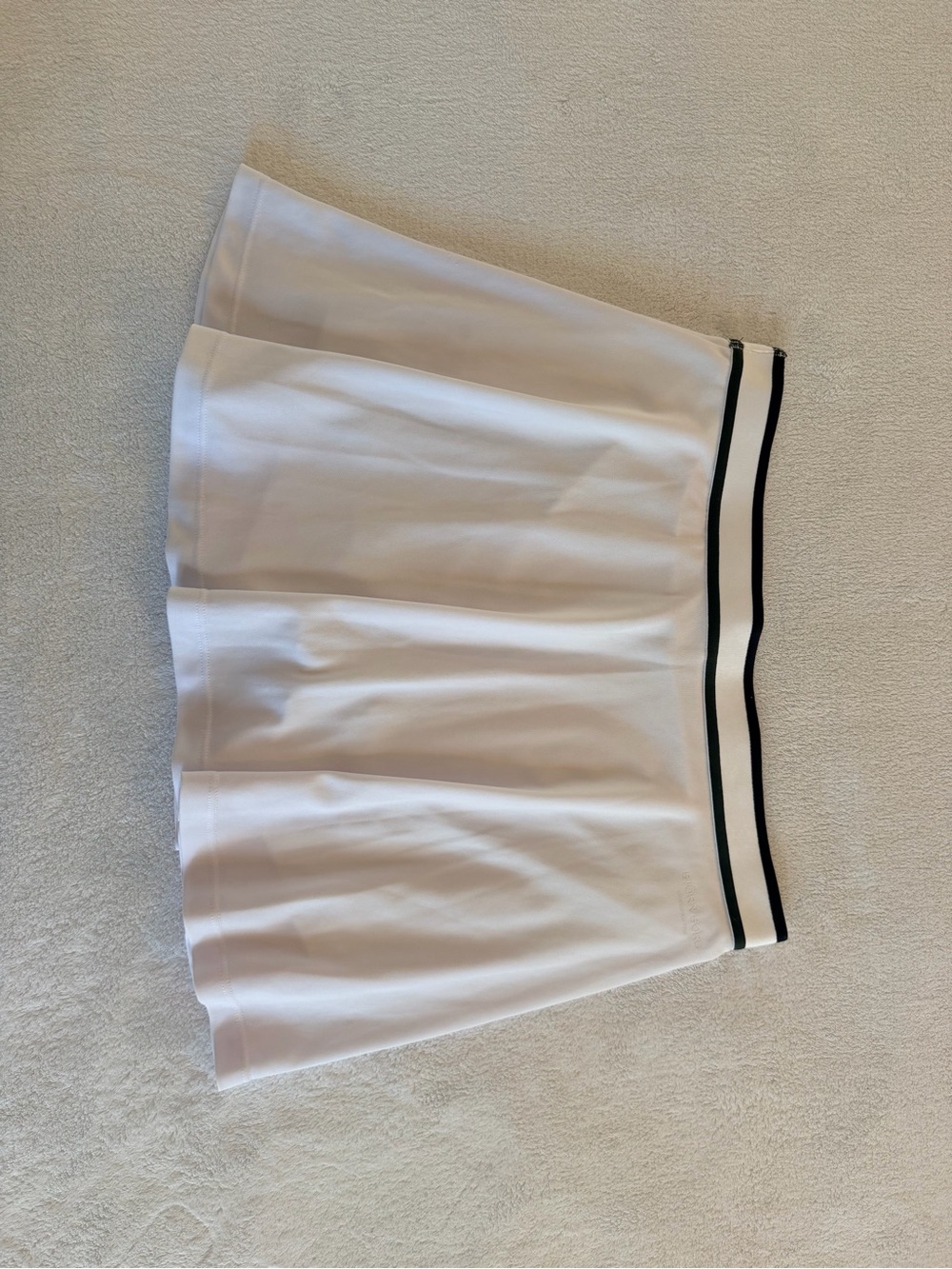 Bjorn Borg White Tennis Skirt with Black Trim Waistband